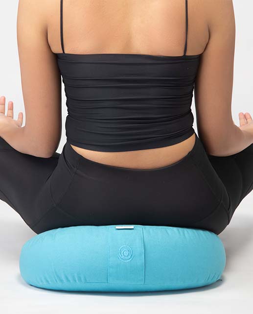 Buy Fuchsia Lotus Halfmoon Meditation Cushion Online